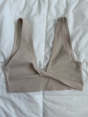 Joah brown twist front bra